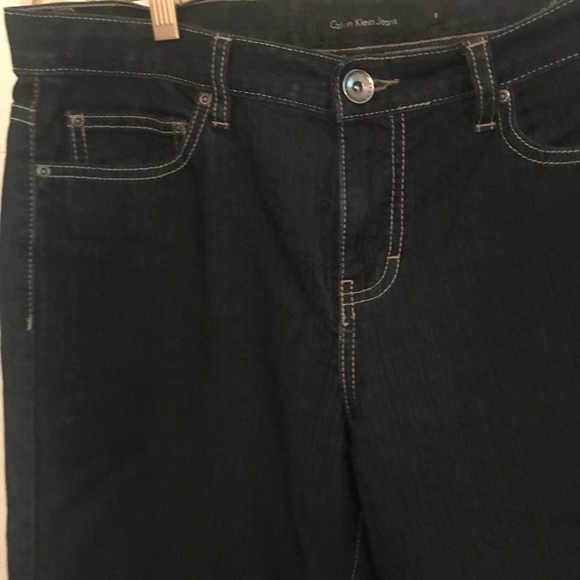 BOGO Calvin Klein dark denim blue flare jeans - Picture 3 of 8